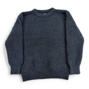 Future Collective Cozy Fuzzy Crewneck Sweater XS - Charcoal